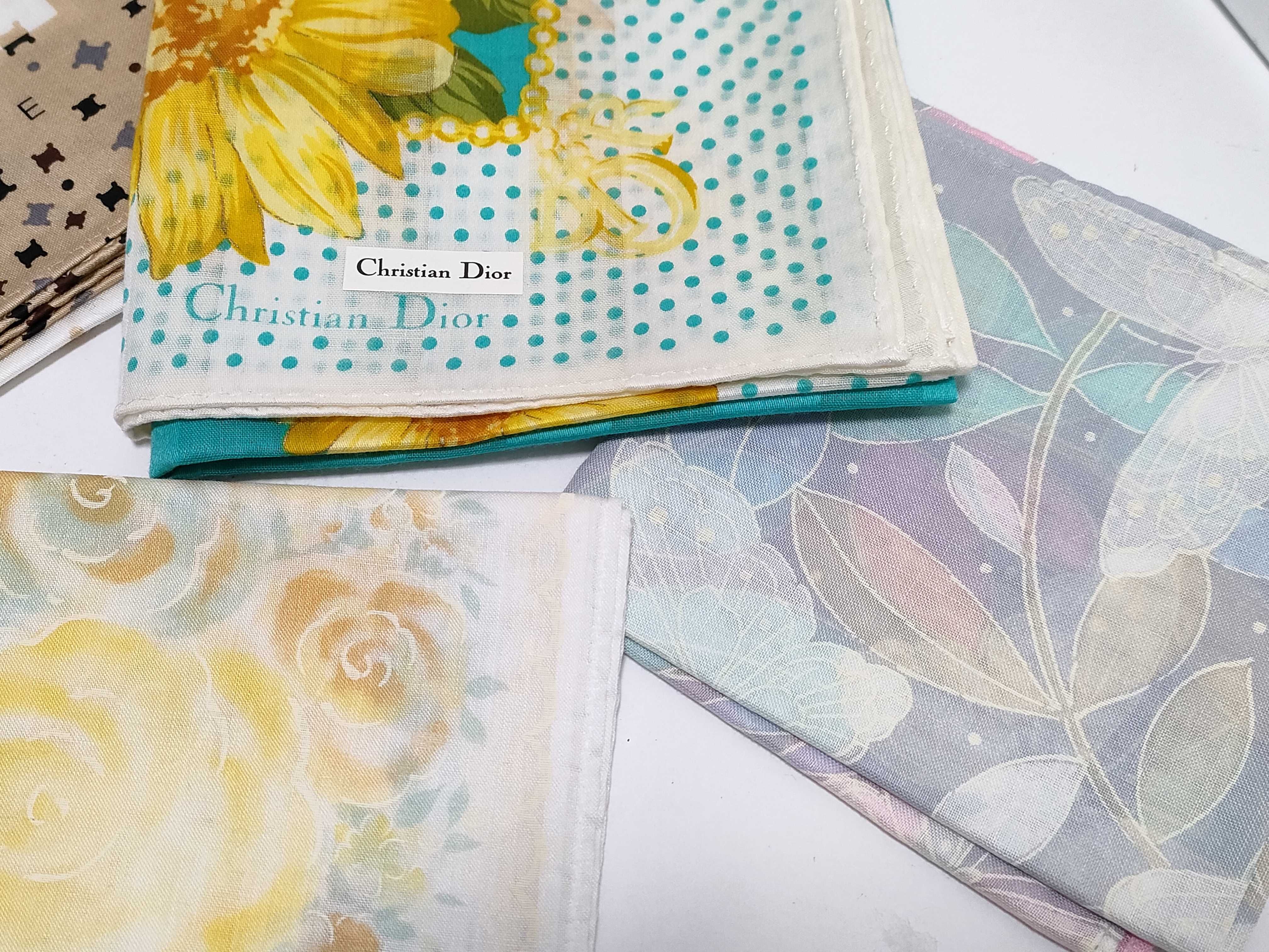 (10931_1033)▼Dior セリーヌ/フェイラー/シール付きハンカチおまとめ その他小物