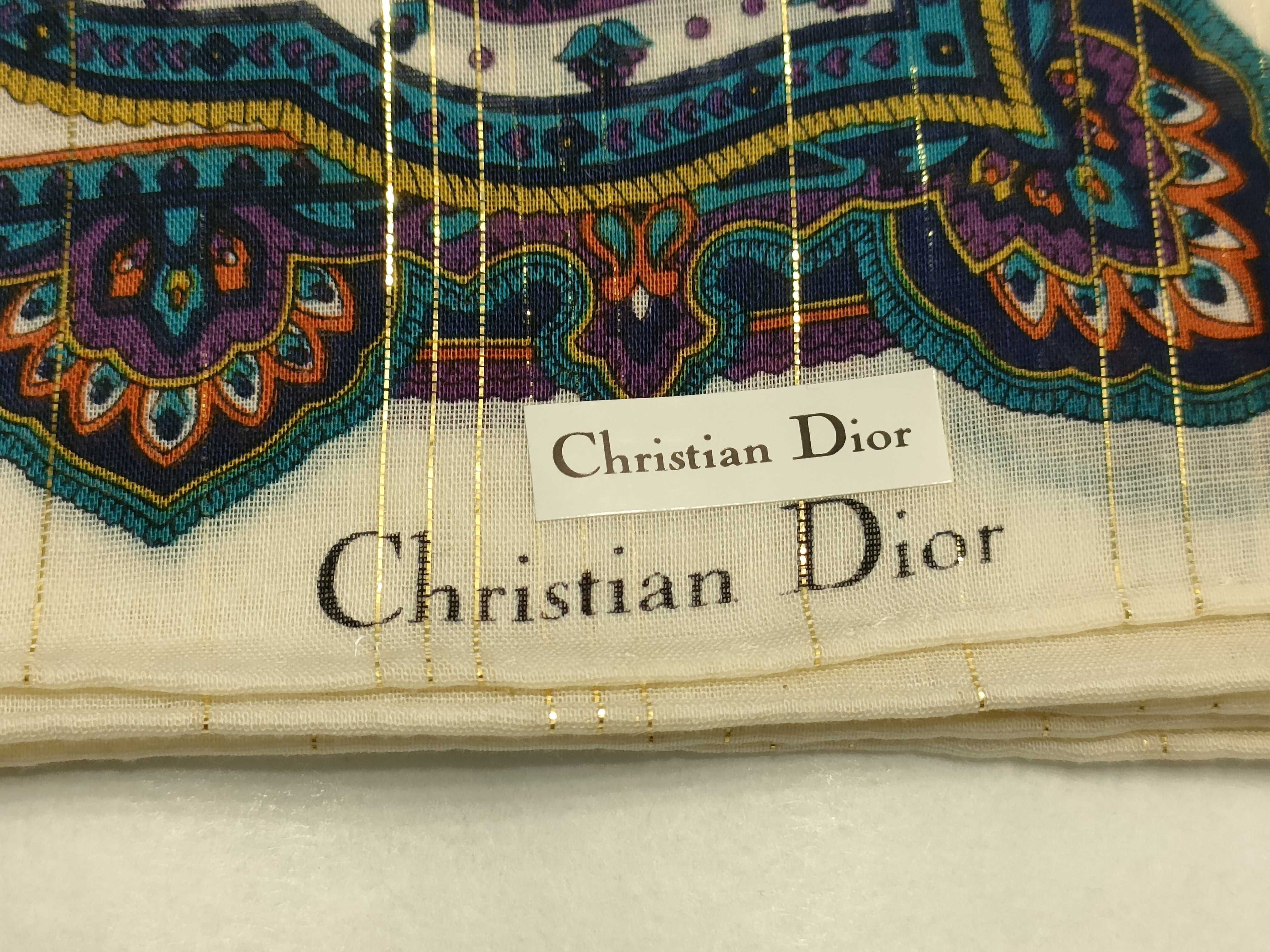 (10931_1037)▼Dior 新品 シール付き サンローラン/バーバリー/フェンディ ブランドハンカチ おまとめ その他小物