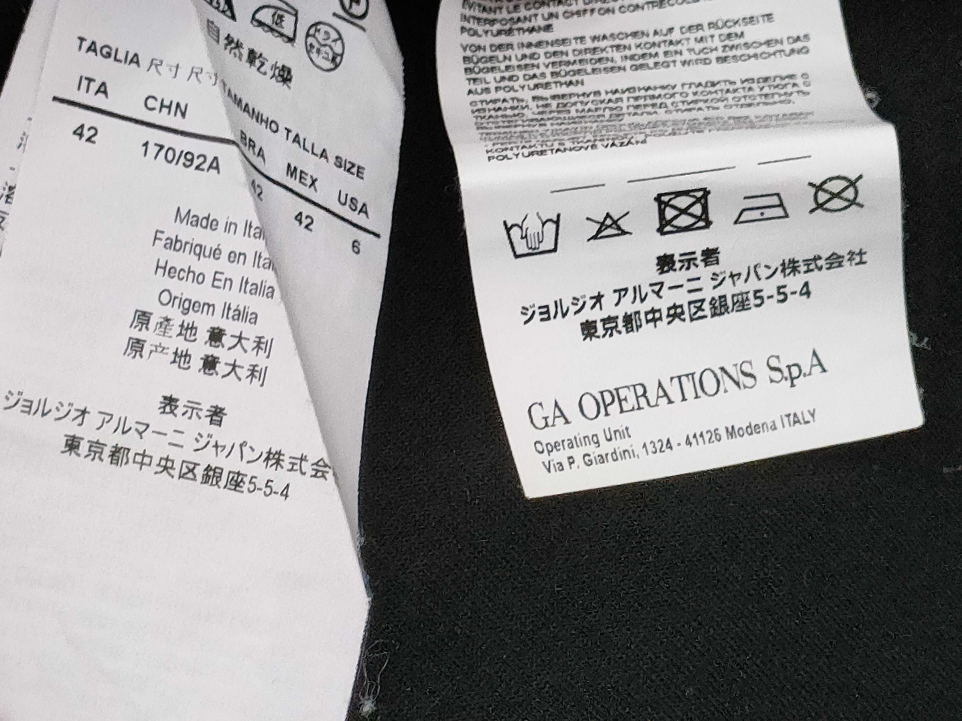 (10922_0009)▼ARMANI アルマーニ ビジュー アルマーニ トップス ブラック