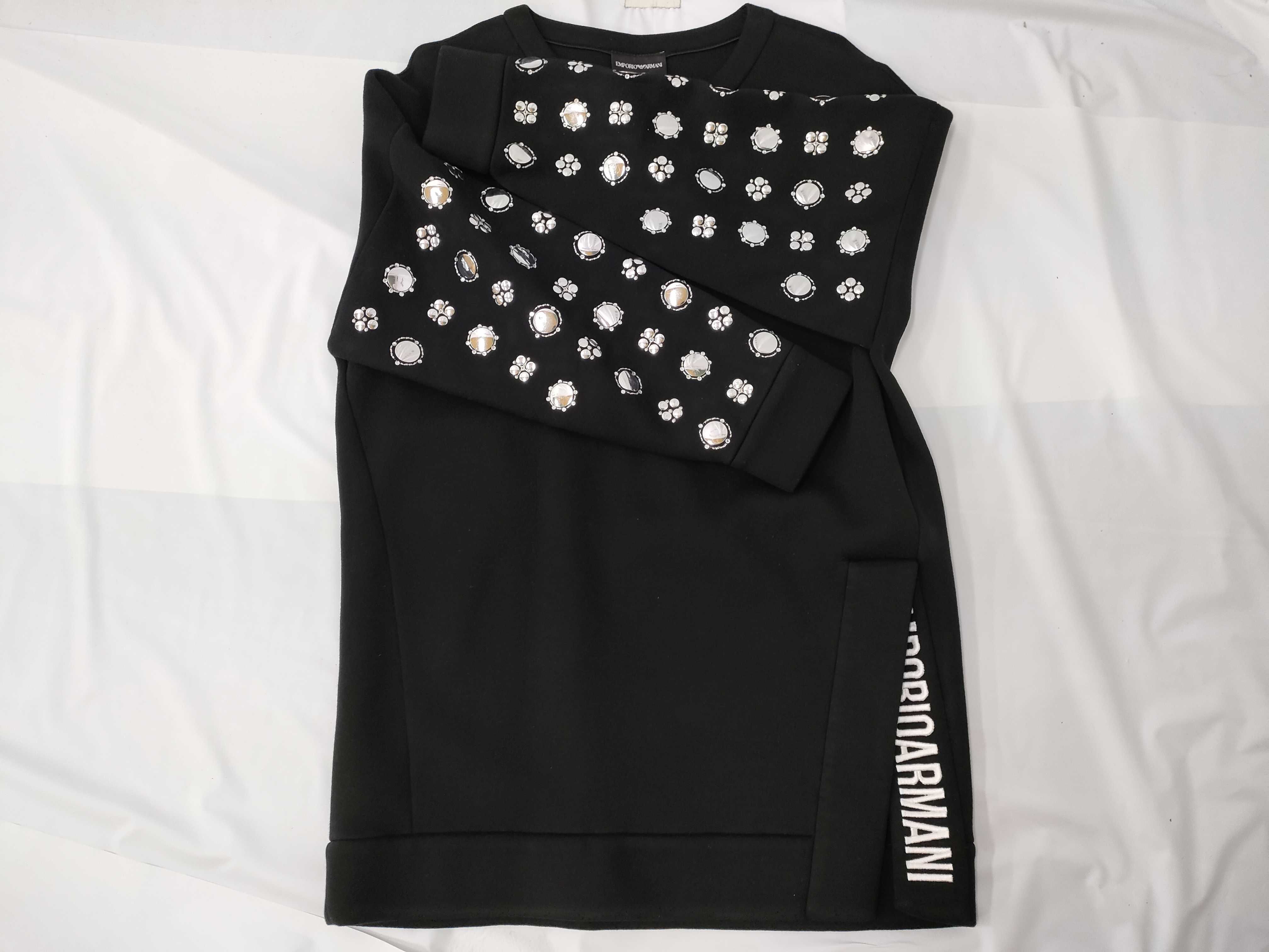 (10922_0009)▼ARMANI アルマーニ ビジュー アルマーニ トップス ブラック