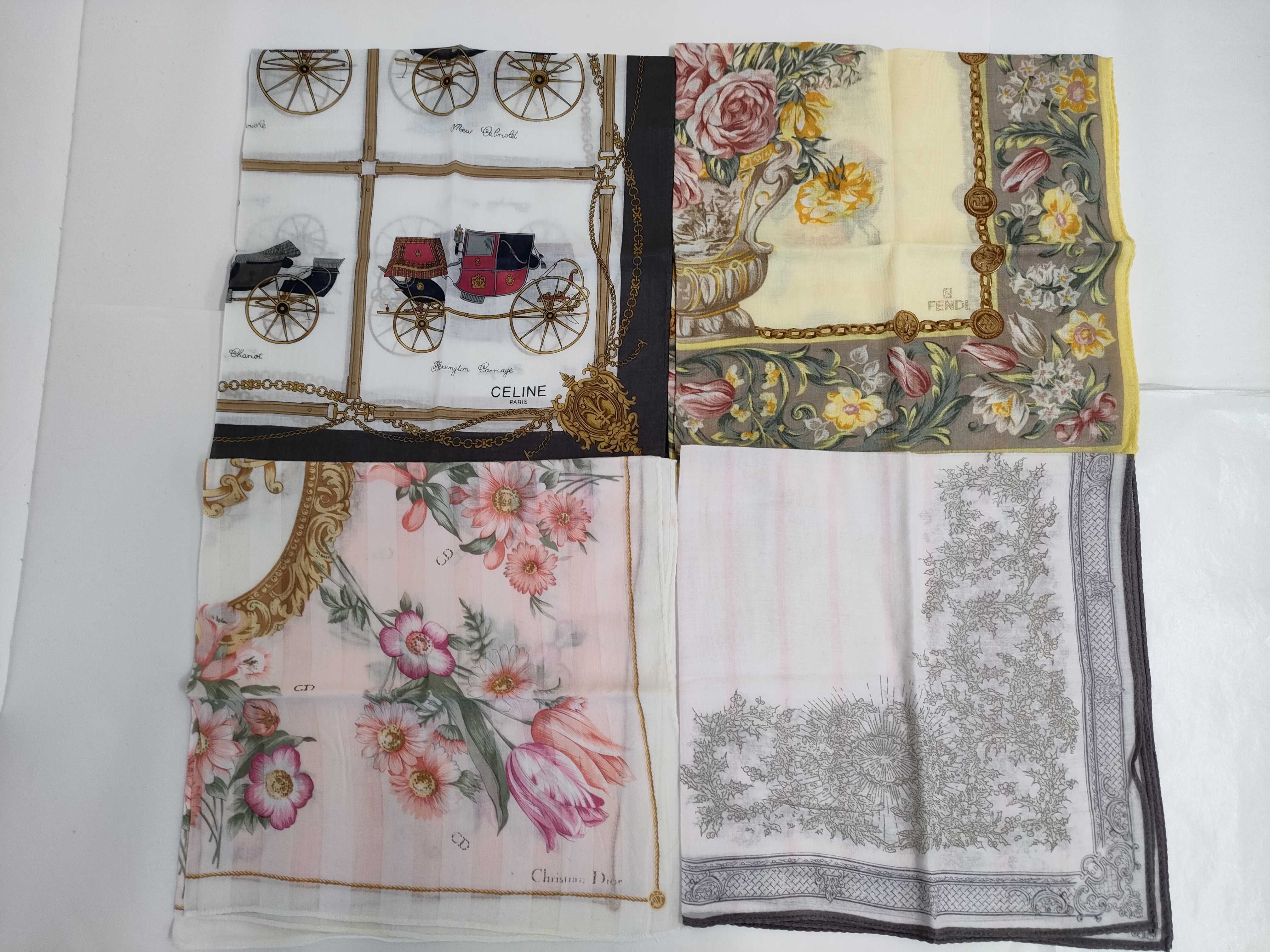 (10931_1030)▼Dior ディオール・セリーヌなどブランドハンカチセット その他小物