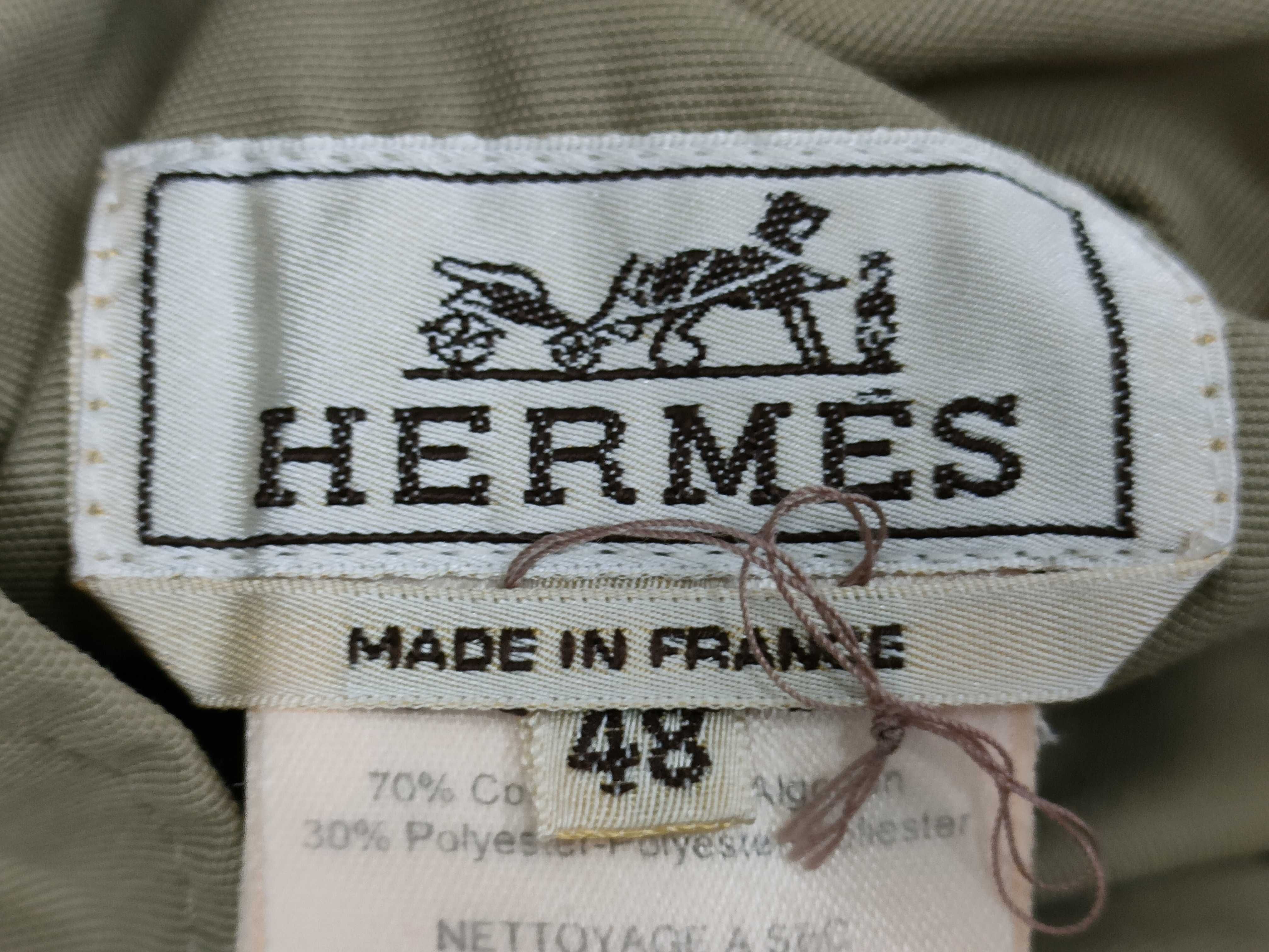 (10922_0002)▼HERMES 綿ポリ リバースブル スウィングトップ ジャケット