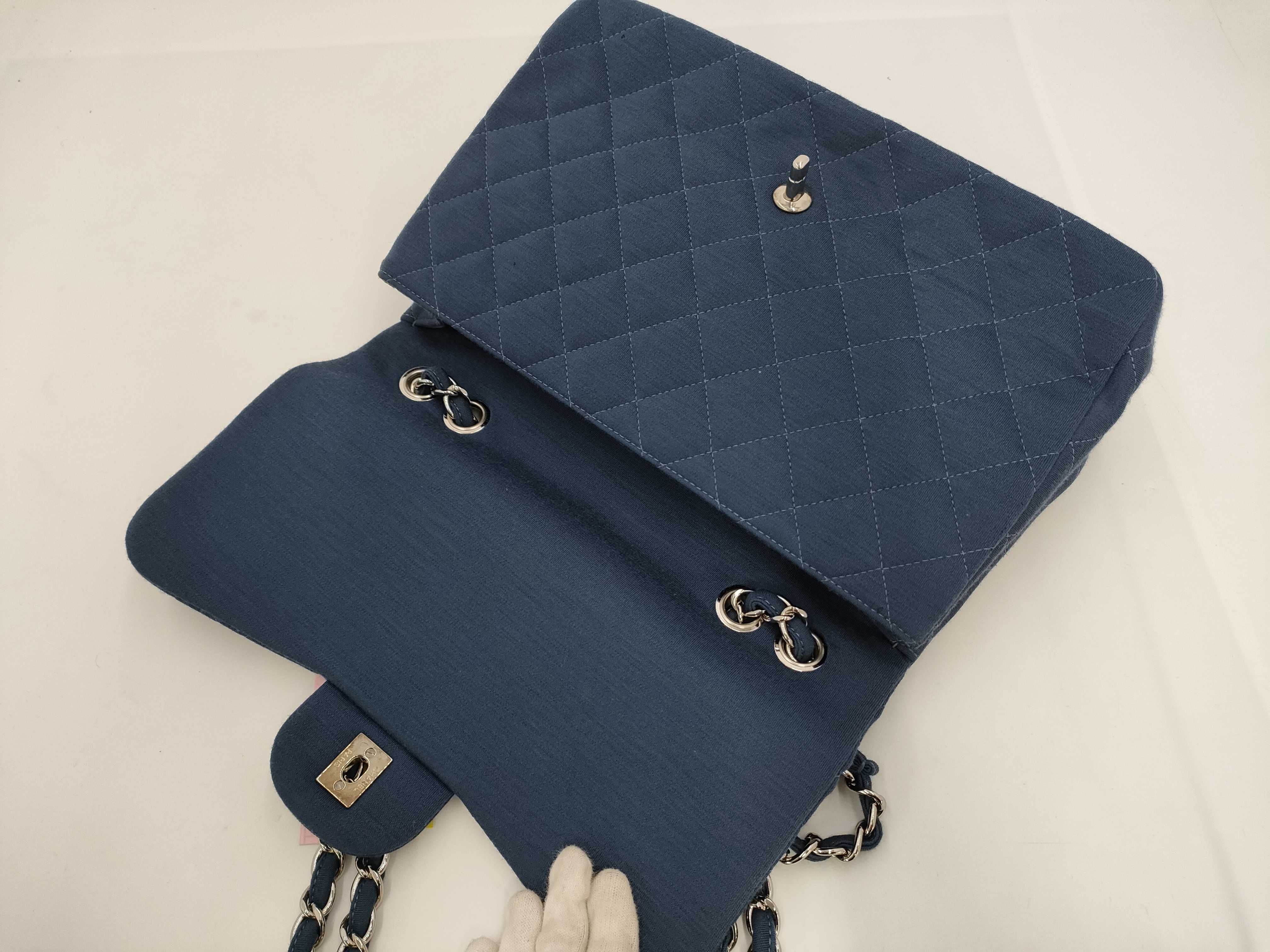 【水曜終了】(10933_0084)CHANEL マトラッセ30/ブルー/13番台/小穴有り ショルダーバッグ