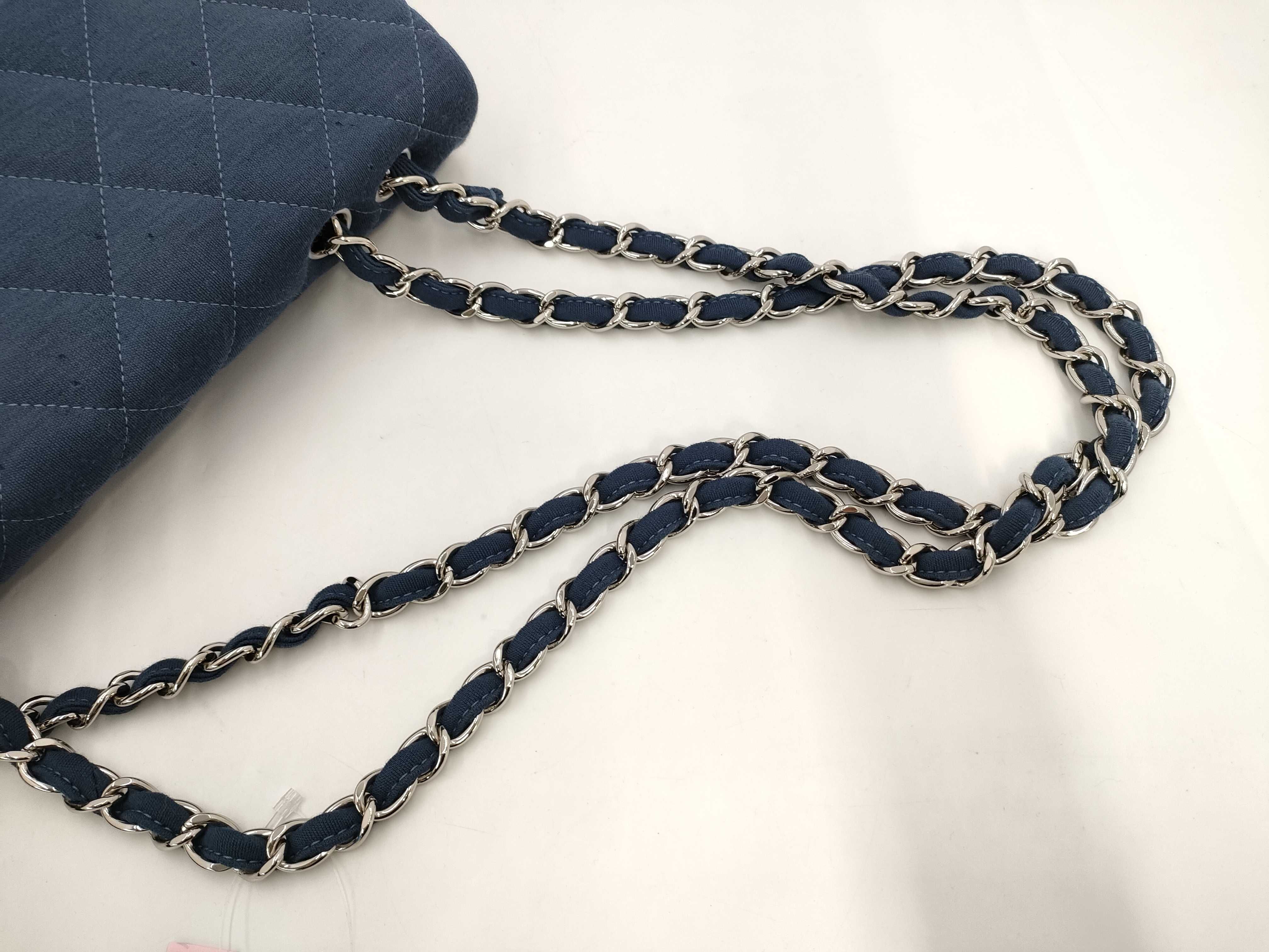 【水曜終了】(10933_0084)CHANEL マトラッセ30/ブルー/13番台/小穴有り ショルダーバッグ