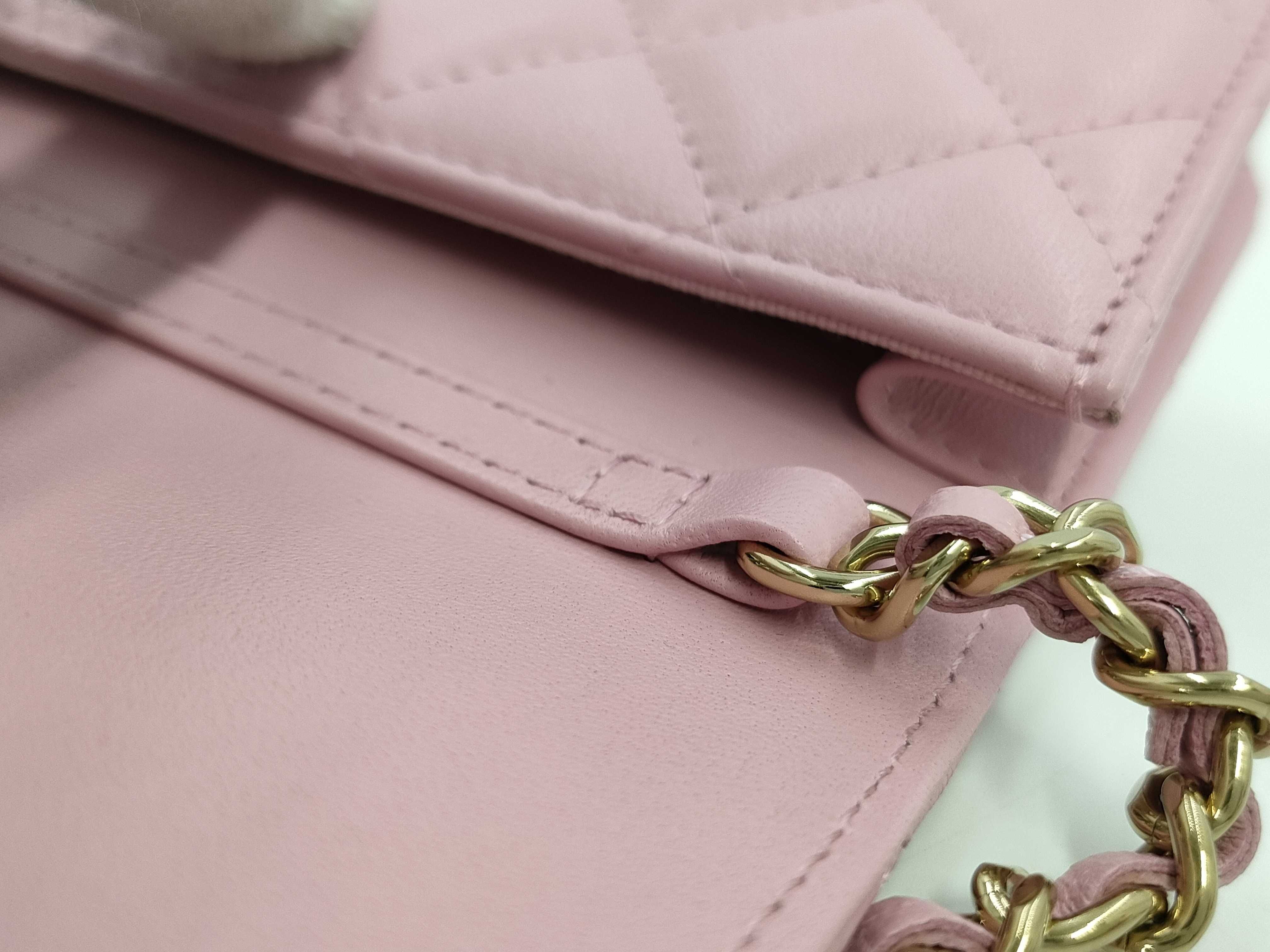 【水曜終了】(10933_0008)CHANEL ラムスキン ミニマトラッセ チェーンショルダー ショルダーバッグ