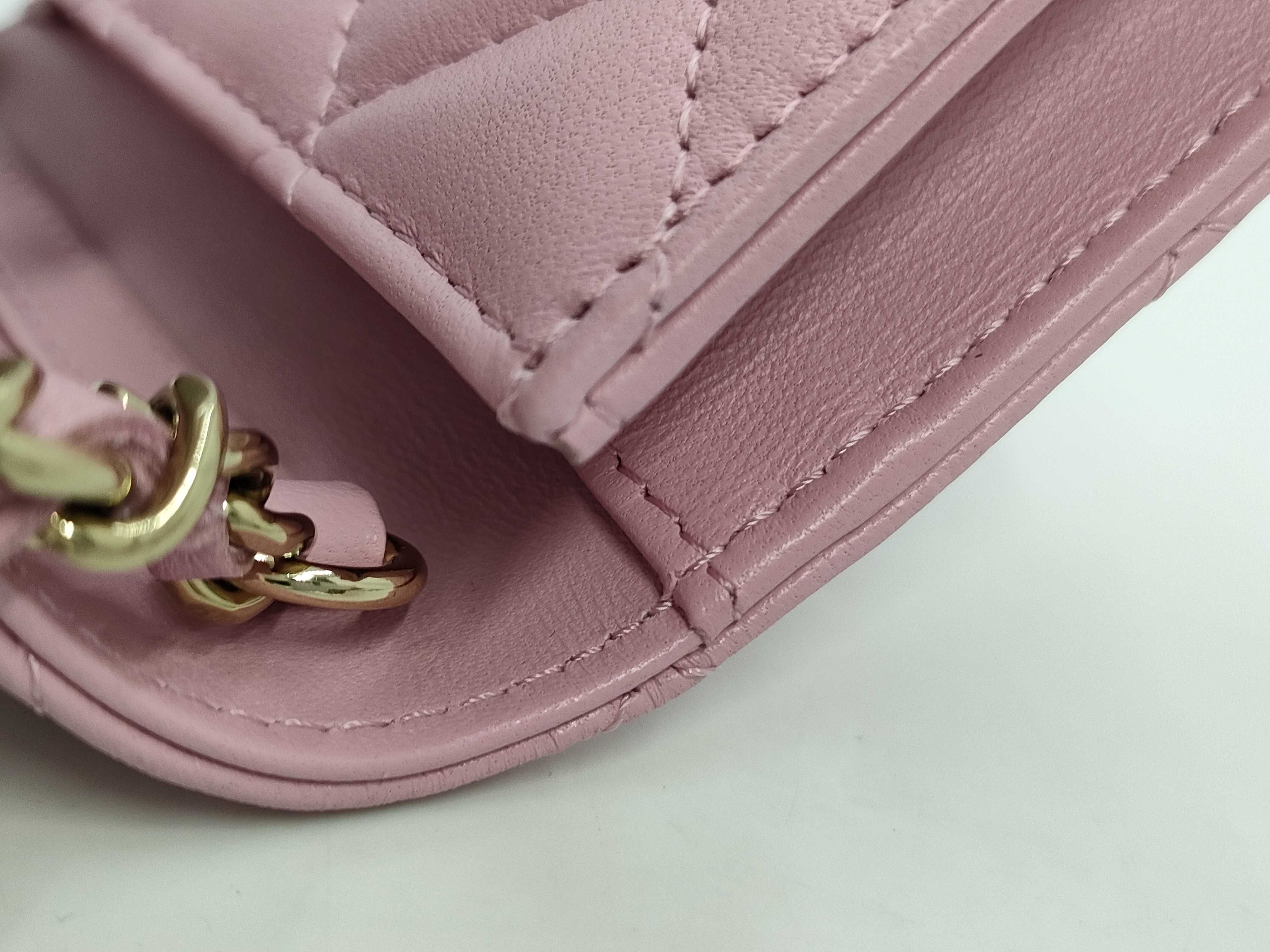 【水曜終了】(10933_0008)CHANEL ラムスキン ミニマトラッセ チェーンショルダー ショルダーバッグ