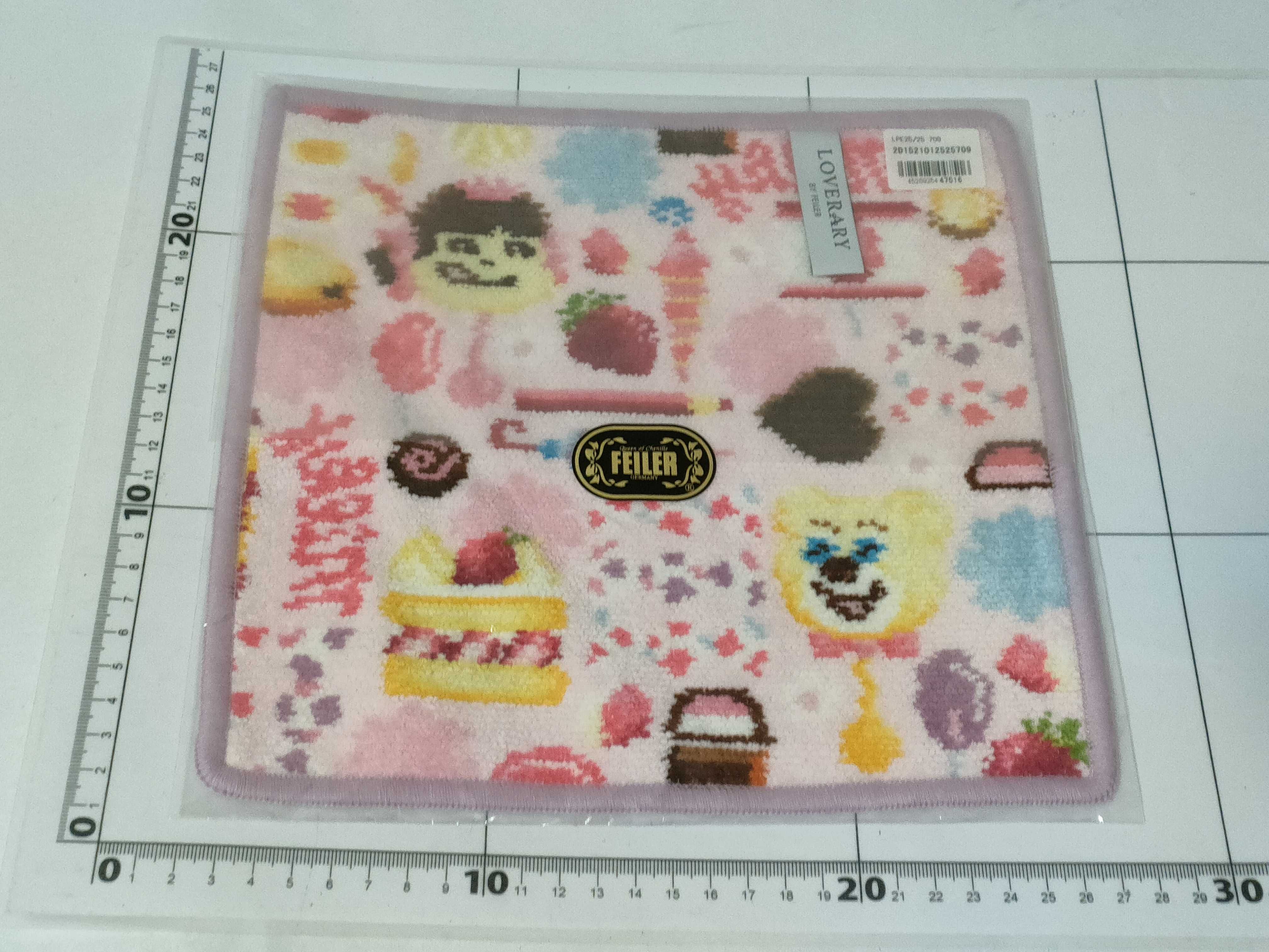 (10931_0992)▼フェイラー ハンカチ 未使用品 ペコちゃん その他小物