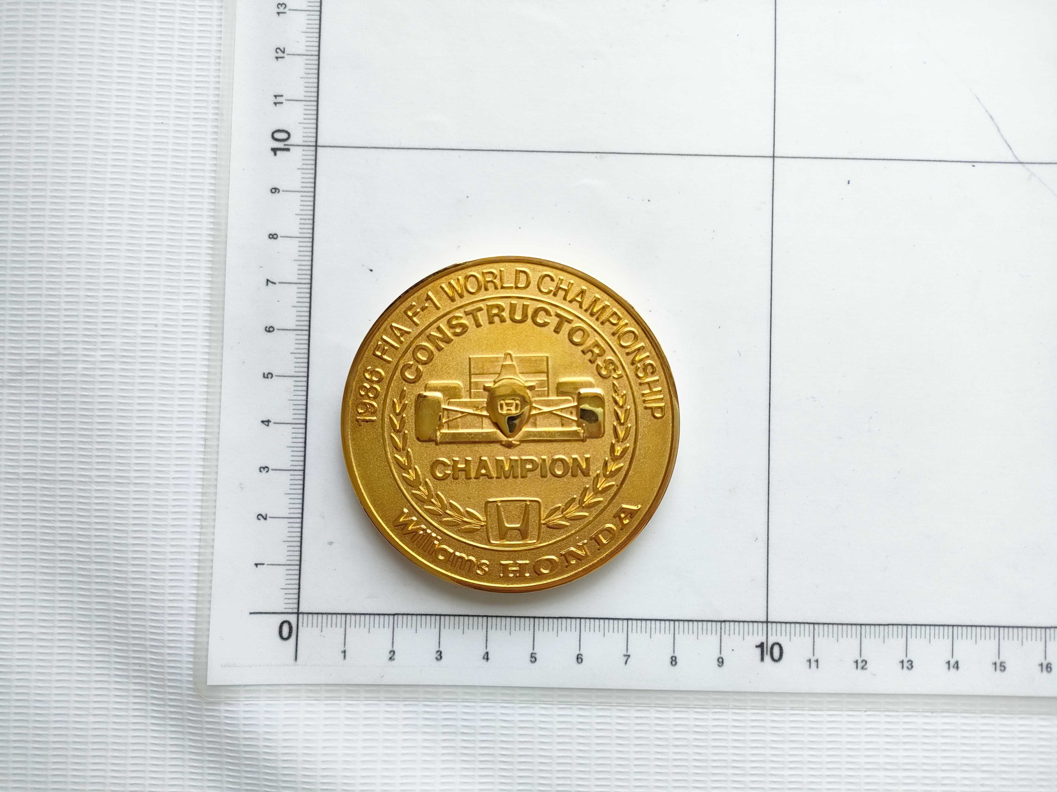 (10931_0850)▼HONDA F－1 チャンピオンシップ 記念メダル 1986 その他小物