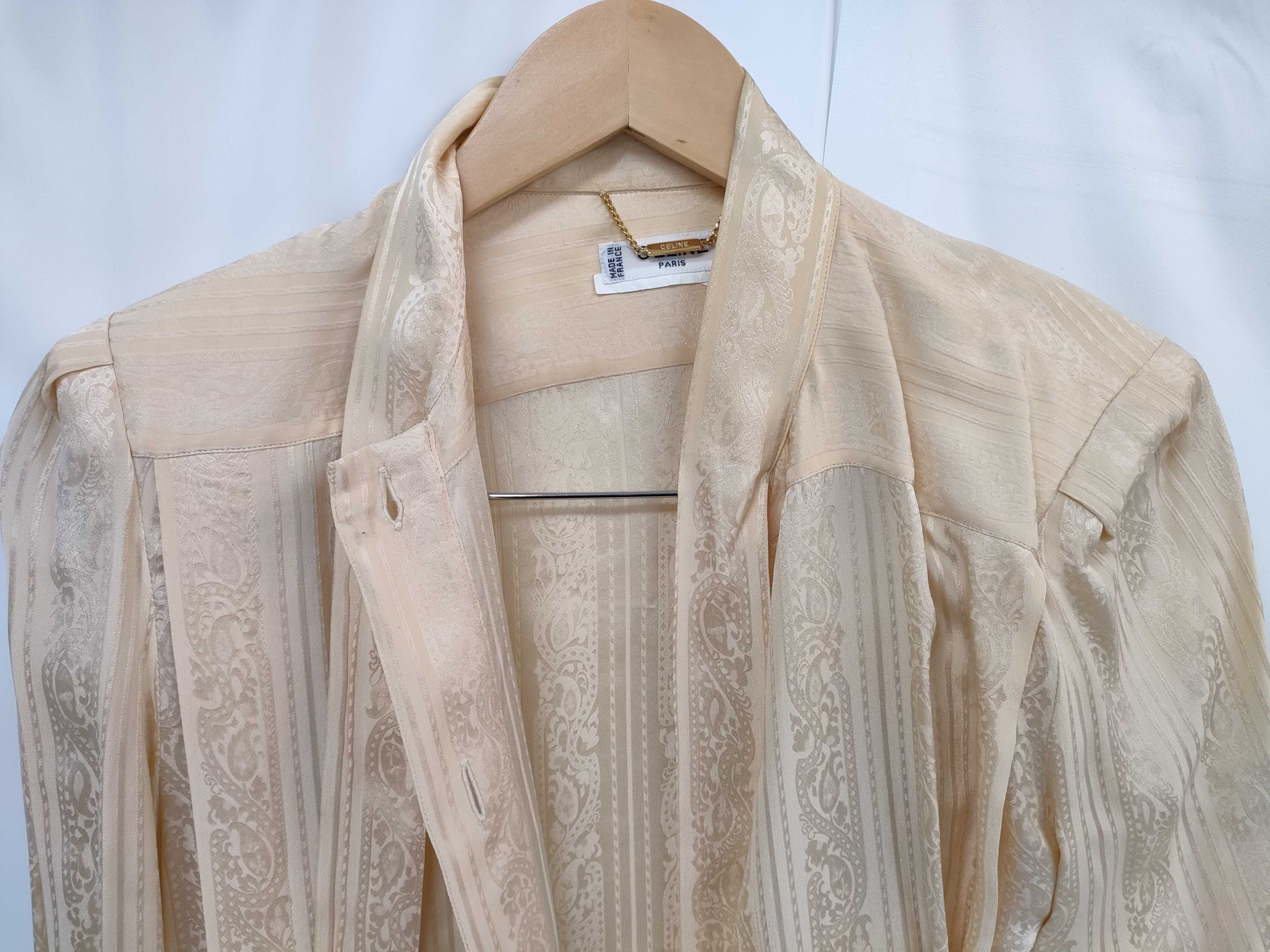 (10922_0027)▼CELINE シルク ブラウス/スカートセット シャツ