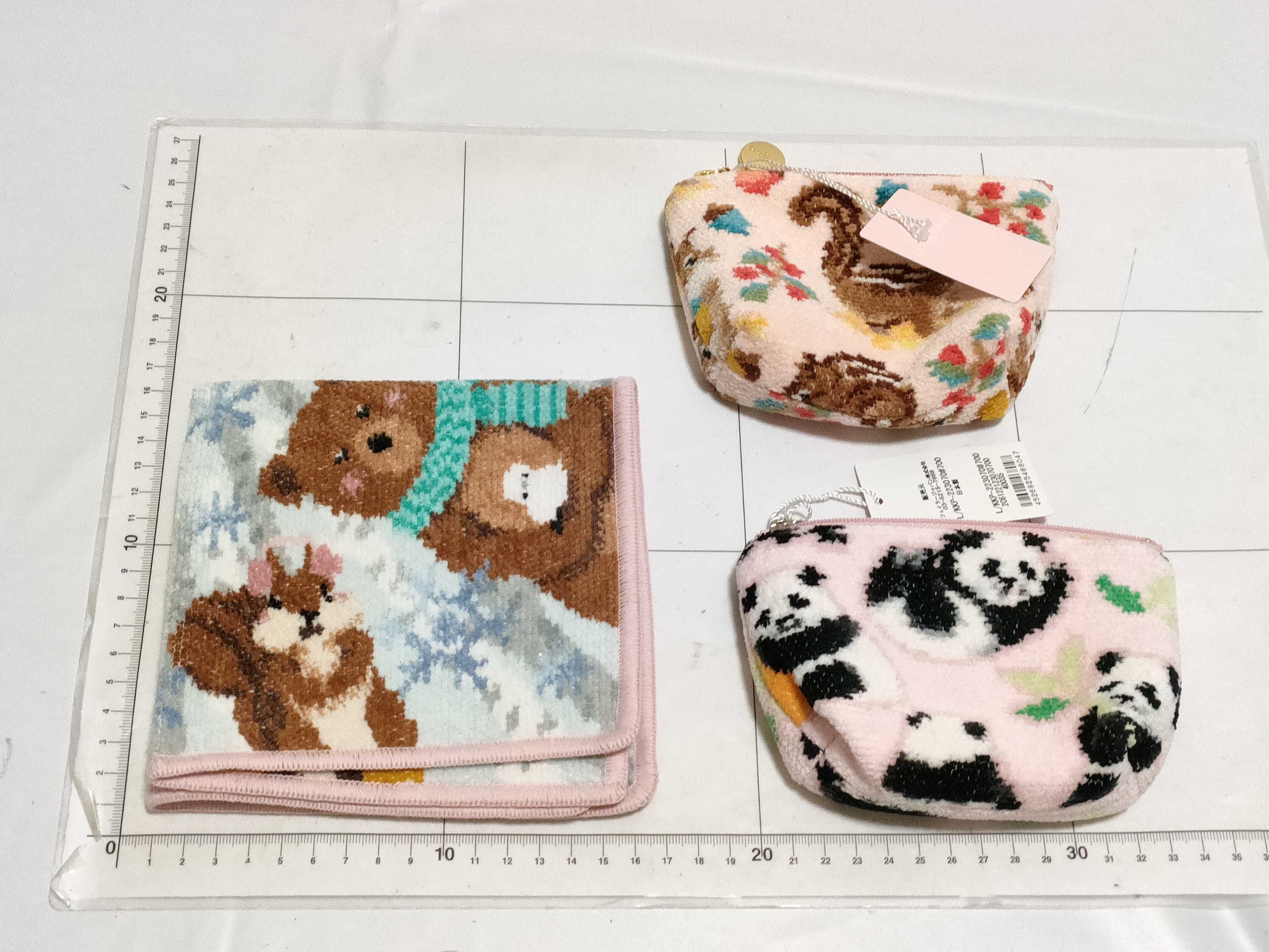 (10931_0866)▼フェイラーラブラリー ポーチ*2ハンカチ*1 その他小物