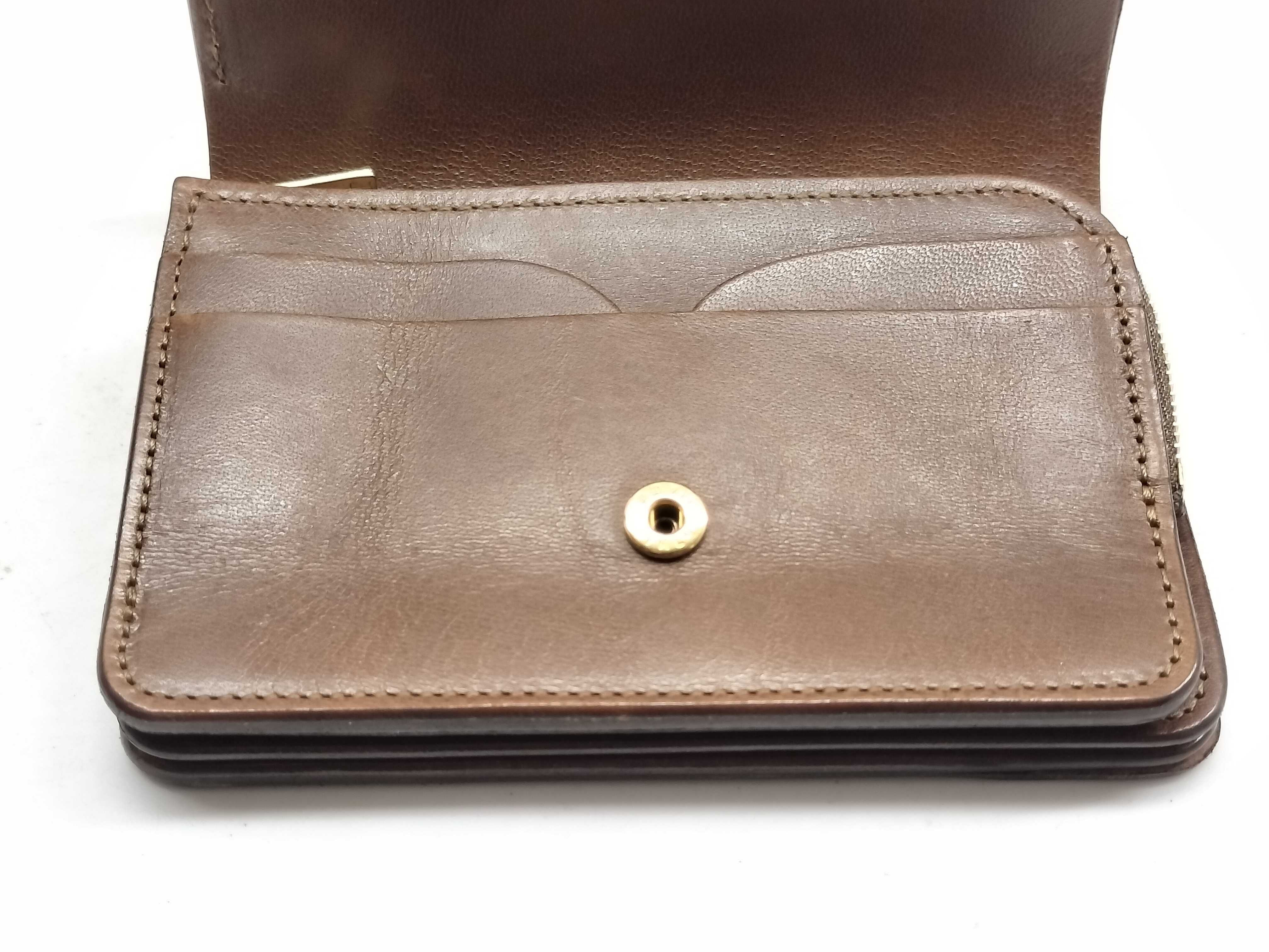 (10931_0825)▼FORME フォルメ 財布 二つ折り レザー ブラウン